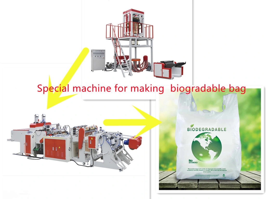 Price Taiwan Type Biodegradable PLA Corn Starch Mono Layer HDPE LDPE LLDPE Plastic Nylon Film Making Extruder Film Blown Blowing Extrusion Making Machine